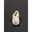 SLV Wandaufbauleuchte SUN WL UP, rund, G9, 1x max. 5W, IP20, dimmbar, schwarz