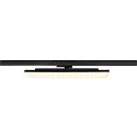 3-phase spot SIGHT PANEL DALI square, rotatable, DALI controllable IP20, black dimmable