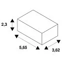 SLV Zubehör für Lichtband-System EASYLIGHT - Befestigungssatz BUTTERFLY, für Aufbau-Tragschiene / Rastergitter, Edelstahl