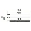 SLV LED Lichtleiste BATTEN P 1200 52 PIR, IP20 IK04, 120cm, mit Sensor, 230V AC/DC, 20-35W 3000-5000K 5200lm, schaltbar