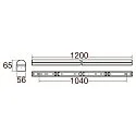 SLV LED Lichtleiste BATTEN P 1200 52 DALI, IP20 IK04, 120cm, 230V AC/DC, 20-37W 3000-5000K 5200lm, dimmbar