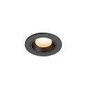 LED Deckeneinbauleuchte NUMINOS® XS, rund, 6,9W, IP20, dimmbar, 20°, 2700K, 900lm, schwarz