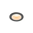 LED Deckeneinbauleuchte NUMINOS® XS, rund, 6,9W, IP20, dimmbar, 20°, 2700K, 900lm, schwarz/weiß