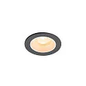 LED Deckeneinbauleuchte NUMINOS® XS, rund, 6,9W, IP20, dimmbar, 40°, 2700K, 900lm, schwarz/weiß