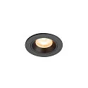 LED Deckeneinbauleuchte NUMINOS® XS, rund, 6,9W, IP20, dimmbar, 55°, 2700K, 900lm, schwarz