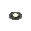 LED Deckeneinbauleuchte NUMINOS® XS, rund, 6,9W, IP20, dimmbar, 20°, 4000K, 1000lm, schwarz