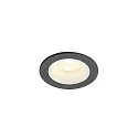 LED Deckeneinbauleuchte NUMINOS® XS, rund, 6,9W, IP20, dimmbar, 40°, 4000K, 1000lm, schwarz/weiß