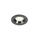 LED Deckeneinbauleuchte NUMINOS® XS, 6,9W, IP20, 55°, 4000K, 1000lm, schwarz/chrom