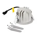 SLV LED Deckeneinbauleuchte NUMINOS® XS, rund, 6,9W, IP20, dimmbar, 55°, 4000K, 1000lm, weiß