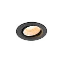 LED Deckeneinbauleuchte NUMINOS® MOVE XS, rund, 6,9W, IP20, dimmbar, 40°, 2700K, 900lm, schwarz/weiß