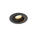 LED Deckeneinbauleuchte NUMINOS® MOVE XS, rund, 6,9W, IP20, dimmbar, 40°, 4000K, 1000lm, schwarz