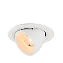 LED Deckeneinbaustrahler NUMINOS® GIMBLE S, rund, 6,7W, IP20, dimmbar, 40°, 2700K, 1000lm, weiß
