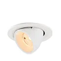 LED Deckeneinbaustrahler NUMINOS® GIMBLE S, rund, 6,7W, IP20, dimmbar, 55°, 2700K, 1000lm, weiß