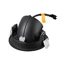 SLV ceiling recessed luminaire NUMINOS® GIMBLE S round, suitable for VDU workstation IP20, black, white, lacquered dimmable