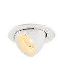 LED Deckeneinbaustrahler NUMINOS® GIMBLE S, rund, 6,7W, IP20, dimmbar, 40°, 3000K, 1050lm, weiß
