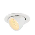 LED Deckeneinbaustrahler NUMINOS® GIMBLE S, rund, 6,7W, IP20, dimmbar, 55°, 3000K, 1050lm, weiß