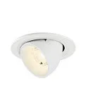 LED Deckeneinbaustrahler NUMINOS® GIMBLE S, rund, 6,7W, IP20, dimmbar, 40°, 4000K, 1050lm, weiß