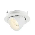 SLV LED Deckeneinbaustrahler NUMINOS® GIMBLE S, rund, 6,7W, IP20, dimmbar, 40°, 4000K, 1050lm, weiß