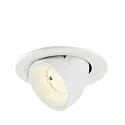 LED Deckeneinbaustrahler NUMINOS® GIMBLE S, rund, 6,7W, IP20, dimmbar, 55°, 4000K, 1050lm, weiß