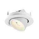 SLV LED Deckeneinbaustrahler NUMINOS® GIMBLE S, rund, 6,7W, IP20, dimmbar, 55°, 4000K, 1050lm, weiß