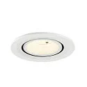 SLV LED Deckeneinbaustrahler NUMINOS® GIMBLE S, rund, 6,7W, IP20, dimmbar, 55°, 4000K, 1050lm, weiß