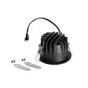 SLV LED Deckeneinbauleuchte NUMINOS® S, rund,  6,7W, IP20, dimmbar, 20°, 2700K, 1000lm, schwarz/weiß