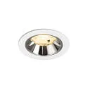 LED Deckeneinbauleuchte NUMINOS® S, 6,7W, IP20, 20°, 3000K, 1050lm, weiß/chrom