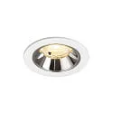 LED Deckeneinbauleuchte NUMINOS® S, 6,7W, IP20, 40°, 3000K, 1050lm, weiß/chrom