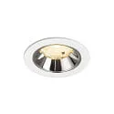 LED Deckeneinbauleuchte NUMINOS® S, 6,7W, IP20, 55°, 3000K, 1050lm, weiß/chrom