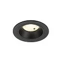 LED Deckeneinbauleuchte NUMINOS® S, rund,  6,7W, IP20, dimmbar, 20°, 4000K, 1050lm, schwarz