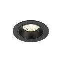 LED Deckeneinbauleuchte NUMINOS® S, rund,  6,7W, IP20, dimmbar, 40°, 4000K, 1050lm, schwarz