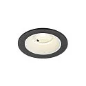 LED Deckeneinbauleuchte NUMINOS® S, rund,  6,7W, IP20, dimmbar, 40°, 4000K, 1050lm, schwarz/weiß