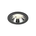 LED Deckeneinbauleuchte NUMINOS® S, 6,7W, IP20, 40°, 4000K, 1050lm, schwarz/chrom