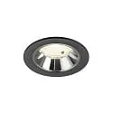 LED Deckeneinbauleuchte NUMINOS® S, 6,7W, IP20, 55°, 4000K, 1050lm, schwarz/chrom
