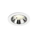 LED Deckeneinbauleuchte NUMINOS® S, 6,7W, IP20, 40°, 4000K, 1050lm, weiß/chrom