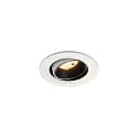LED Deckeneinbauleuchte NUMINOS® MOVE S, 6,7W, IP20, schwenkbar, 20°, 2700K, 1000lm, weiß/schwarz