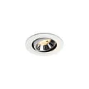 LED Deckeneinbauleuchte NUMINOS® MOVE S, 6,7W, IP20, schwenkbar, 20°, 2700K, 1000lm, weiß/chrom