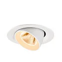 SLV LED Deckeneinbaustrahler NUMINOS® GIMBLE M, 12W, IP20, dimmbar, 20°, 2700K, 1700lm, weiß