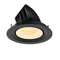 SLV LED Deckeneinbaustrahler NUMINOS® GIMBLE M, 12W, IP20, dimmbar, 55°, 3000K, 1800lm, schwarz/weiß