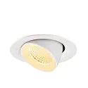 SLV LED Deckeneinbaustrahler NUMINOS® GIMBLE M, 12W, IP20, dimmbar, 40°, 3000K, 1800lm, weiß