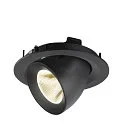 SLV LED Deckeneinbaustrahler NUMINOS® GIMBLE M, 12W, IP20, dimmbar, 20°, 4000K, 1900lm, schwarz
