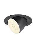 LED Deckeneinbaustrahler NUMINOS® GIMBLE M, 12W, IP20, dimmbar, 40°, 4000K, 1900lm, schwarz/weiß