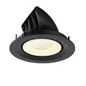 SLV LED Deckeneinbaustrahler NUMINOS® GIMBLE M, 12W, IP20, dimmbar, 40°, 4000K, 1900lm, schwarz/weiß