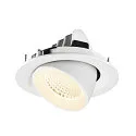 SLV LED Deckeneinbaustrahler NUMINOS® GIMBLE M, 12W, IP20, dimmbar, 40°, 4000K, 1900lm, weiß