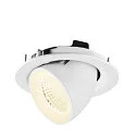 SLV LED Deckeneinbaustrahler NUMINOS® GIMBLE M, 12W, IP20, dimmbar, 40°, 4000K, 1900lm, weiß