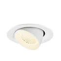 SLV LED Deckeneinbaustrahler NUMINOS® GIMBLE M, 12W, IP20, dimmbar, 40°, 4000K, 1900lm, weiß
