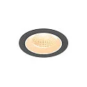LED Deckeneinbauleuchte NUMINOS® M, rund, 12W, IP20, dimmbar, 55°, 2700K, 1700lm, schwarz/weiß