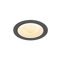 LED Deckeneinbauleuchte NUMINOS® M, rund, 12W, IP20, dimmbar, 40°, 3000K, 1800lm, schwarz/weiß