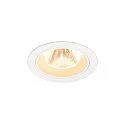 LED Deckeneinbauleuchte NUMINOS® M, rund, 12W, IP20, dimmbar, 20°, 3000K, 1800lm, weiß