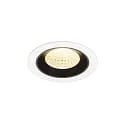 LED Deckeneinbauleuchte NUMINOS® M, 12W, IP20, 55°, 3000K, 1800lm, weiß/schwarz